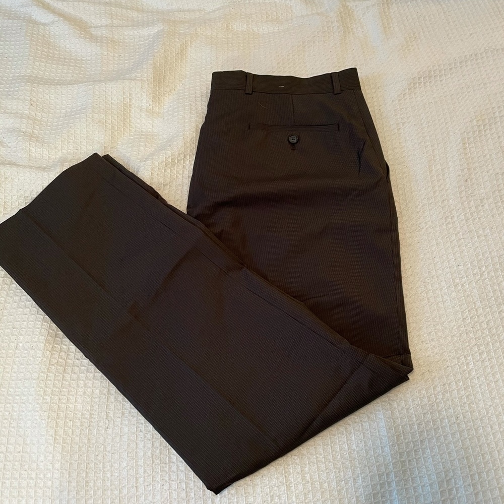 Kenneth Cole Men’s Pinstriped Dress Pants